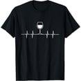 thumbnail image 1 of men and women can wear，Wine Heartbeat Funny Wine Shirt Graphic Tee Women Men T-Shirt, 1 of 4