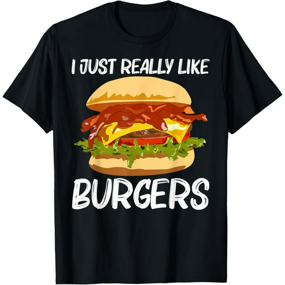 men and women can wear锛孊est Burger Design For Men Women Hamburger Sandwich Lovers T-Shirt