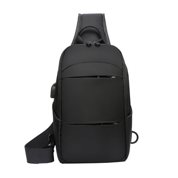men chest bag shoulder crossbody bag large capacity multifunctional backpack usb charging backpack
