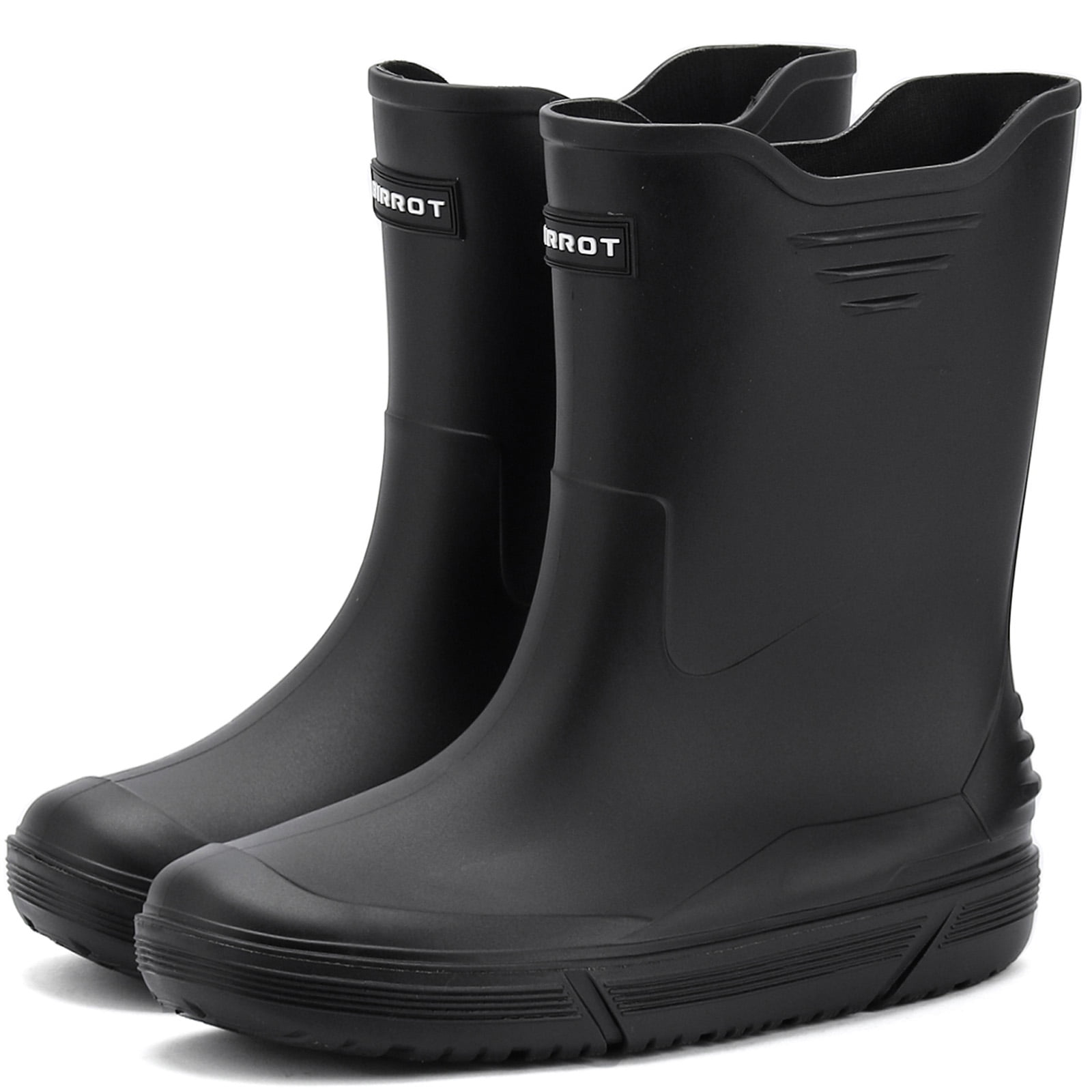 HSBDNZQ Rain Boots for Men Waterproof Fashionable Rubber Boots Non-slip Outdoor Garden Boots Mid Calf Muck Work Shoes Comfort Lightweight Rainboots for Fishing Climbing