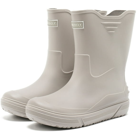 HSBDNZQ Rain Boots for Men Waterproof Fashionable Rubber Boots Non-slip Outdoor Garden Boots Mid Calf Muck Work Shoes Comfort Lightweight Rainboots for Fishing Climbing