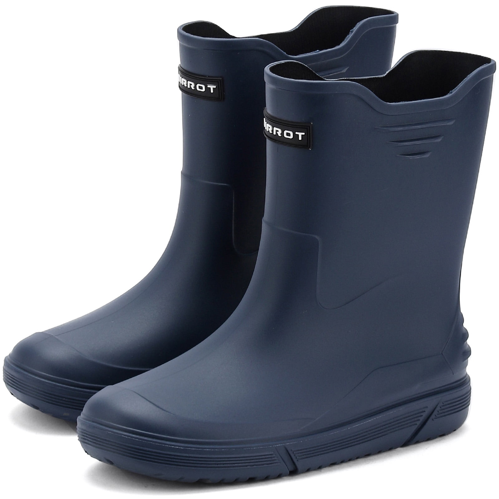 HSBDNZQ Rain Boots for Men Waterproof Fashionable Rubber Boots Non-slip Outdoor Garden Boots Mid Calf Muck Work Shoes Comfort Lightweight Rainboots for Fishing Climbing