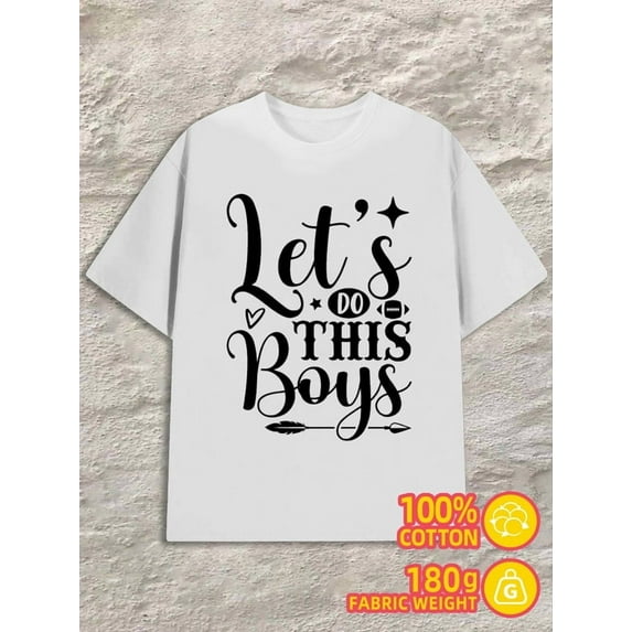 Let's Do This men's 180G 100% Cotton white Vintage Unisex Shirt Crewneck tshirts Funny Unisex Shirt Crewneck tshirts Classic Unisex Shirt Short Sleeve tshirts