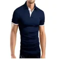 thumbnail image 1 of men's Summer Polo Shirt Man Busin Casual T Shirt Breathable Golf Sportwear Short Sleeved Tops for Male Size S-8XL A8Nt#, 1 of 6