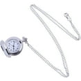 men's Watches work Wedding anniversaries easy to read featured couple pocket watch silver groove