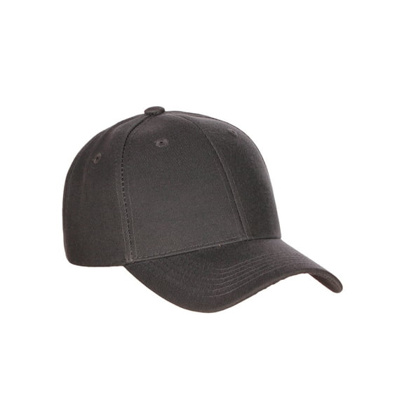 men's basic baseball cap velcro adjustable curved visor hat