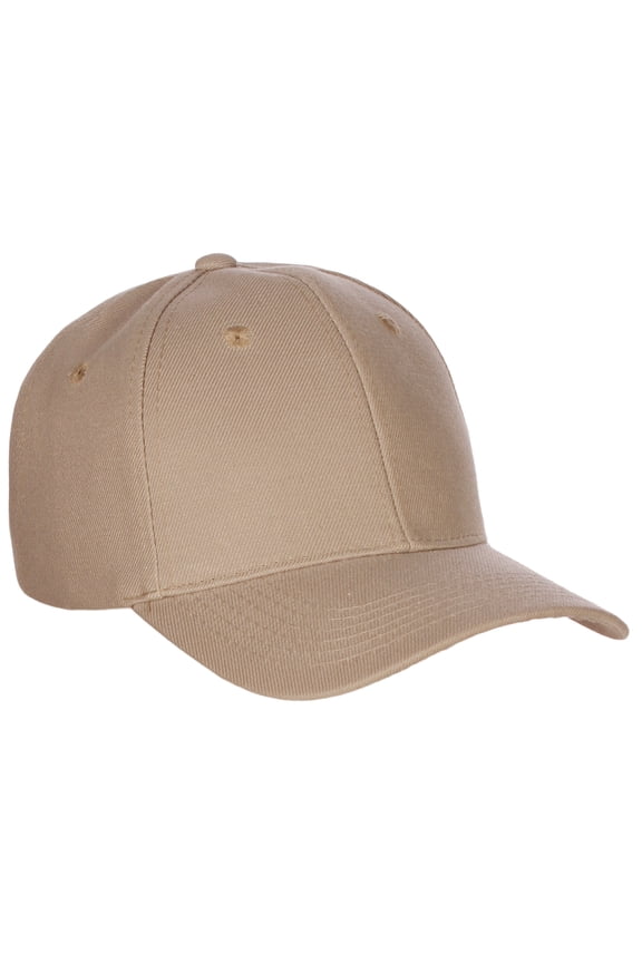 men's basic baseball cap velcro adjustable curved visor hat