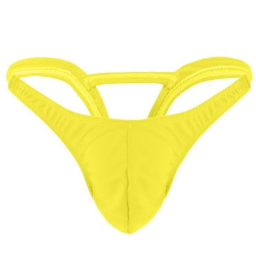 men's boxer briefs sretch t-back micro thong underwear