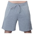 thumbnail image 1 of men's drawstring cotton lycra sports yoga shorts pants (xx-large, heather grey), 1 of 3