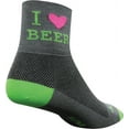 thumbnail image 1 of men's heart beer socks, grey, large/x-large, 1 of 2