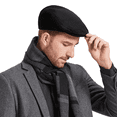 thumbnail image 1 of men's newsboy caps ivy gatsby flat cap golf hatvintage beret hat newsboy hats for men black, 1 of 5