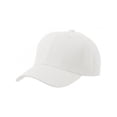 thumbnail image 1 of men's plain baseball cap velcro adjustable curved visor hat white, 1 of 2