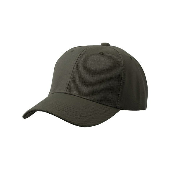men's plain baseball cap velcro adjustable curved visor hat