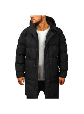 Lbecley Foundry Big and Tall Jacket Male Casual Solid Side Seam Pocket Jacket Stand Collar Long Sleeve Zipper Fly Pocket Coat Mens Winter Coats Rugged