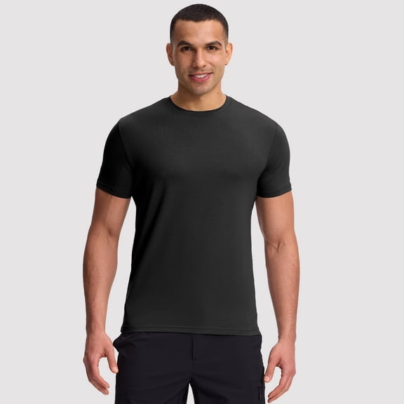 Pioneer Camp Men's Bamboo Viscose Plain Crew Neck Short Sleeve T-Shirt