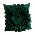 thumbnail image 1 of menolana 3D Flower Throw Pillow Cover ,Xmas Cushion Floral Cover ,19.69 x19.69 inch Flowers Pillow Case for Festival ,Couch Decoration Green Square, 1 of 8
