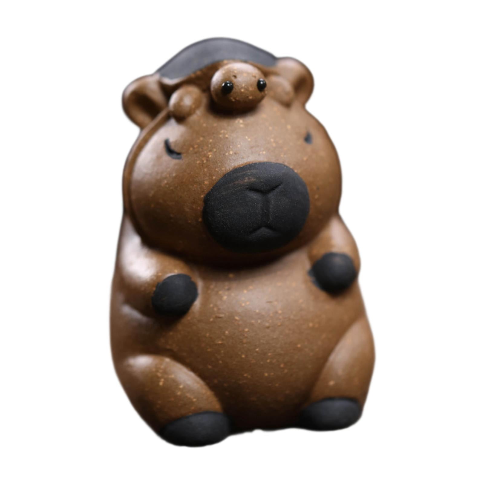 Lot De 10 Figurines Miniatures Capybara En Résine - Jouets, Décoration Bureau Ou Extérieur