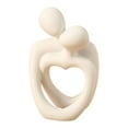 thumbnail image 1 of menolana Embrace Statue Resin Figurine Artwork Crafts Collection Sculpture Tabletop Ornament for Bookshelf Hallway Table Centerpieces White, 1 of 8