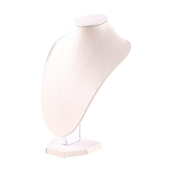 menolana Half Chain Jewelry Display Bust Stood Jewelry Organizer for Women Necklace Holder for Bedroom Women Trades Shows Retail Shops Height 21cm