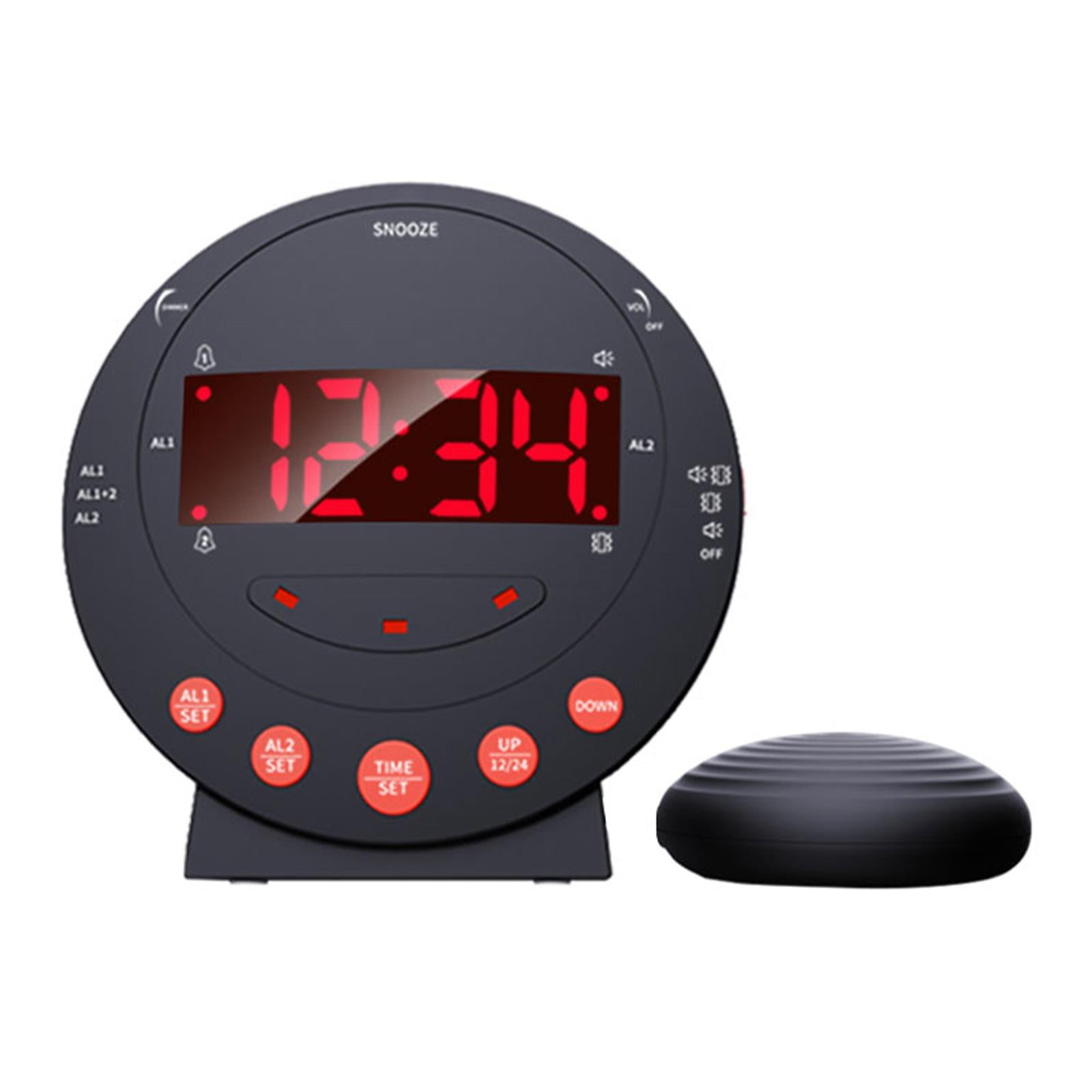 menolana Loud Digital Alarm Clock with Bed Shaker Table Clock for Kids ...