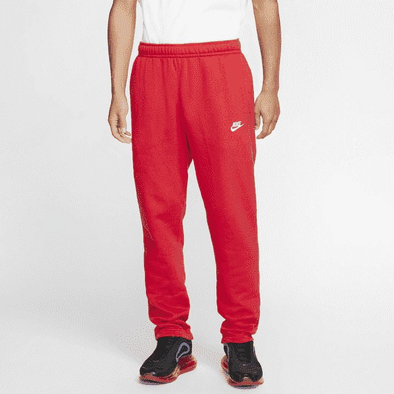 Nike Sportswear Club Fleece Men s Pants Color University Red University Red White Size M Walmart
