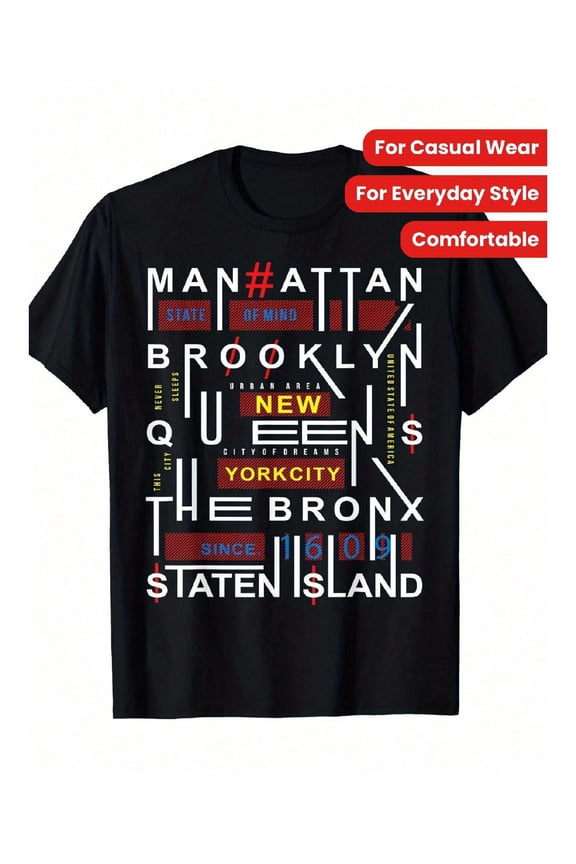 mens names graphic t shirt with red us state los angeles chicago miami casual attire travel souvenir tee
