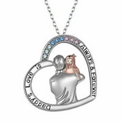 NEIKEUP mens necklace initial necklace Vintage gold locket necklaces Monogram Pendant Necklace for Women Gift Dad Picture Necklace Birthday Gifts For Dad From Daughter Father’s Day Gifts For Dad