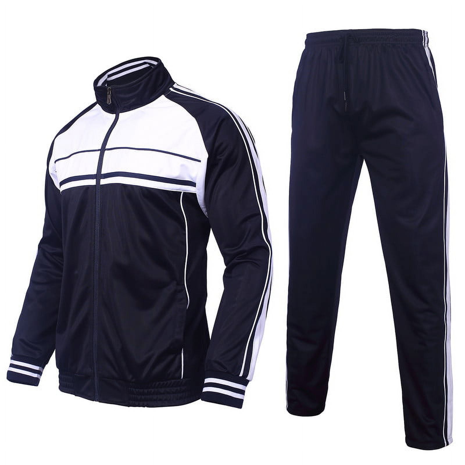 Men's 2 Pieces Tracksuits Running Jogging Sports Suits