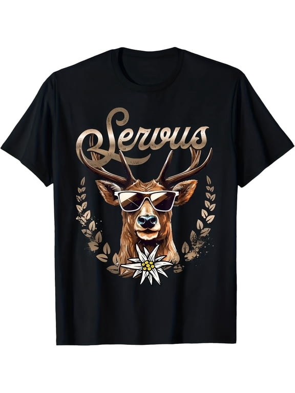 mens womens graphic t shirt inspired stag short sleeve round neck fit for casual attire gym outdoor activities m
