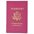 thumbnail image 1 of Genuine Leather USA Gold Logo Passport Cover Holder for Travel 151 CF USA (C), 1 of 45