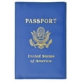 thumbnail image 1 of menswallet Marshal USA Gold Logo Passport Cover Holder for Travel 151 PU USA (C) Blue, 1 of 62