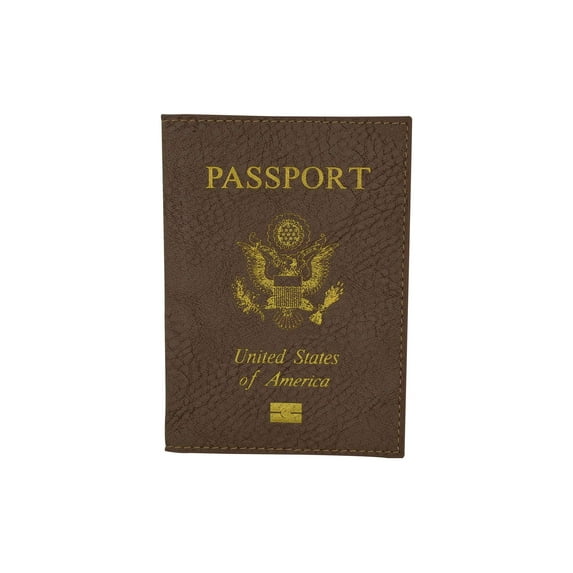 menswallet Marshal USA Gold Logo Passport Cover Holder for Travel 151 PU USA (C) Cream