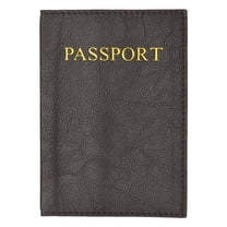 menswallet Passport Cover Holder for Travel 151 PU (C) Black