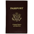 thumbnail image 1 of menswallet USA Gold Genuine Leather Passport Cover for Travel with Credit Card Slots 601 CF USA (C) Brown, 1 of 36