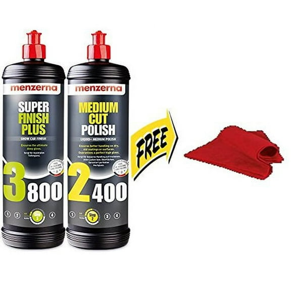 menzerna Compound Bundle with Free Microfiber Towel 3800Q 2400Q Compound