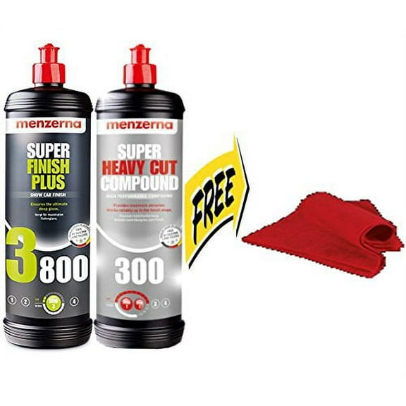 menzerna Compound Bundle with Free Microfiber Towel 3800Q 300Q Compound