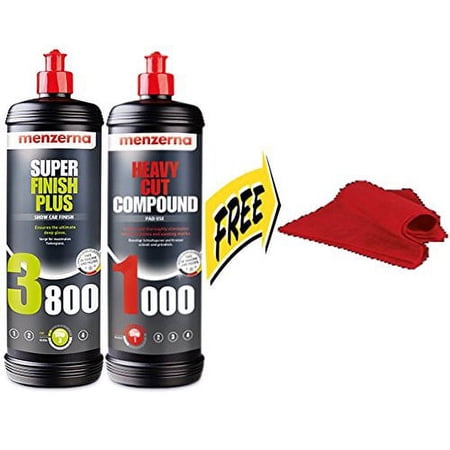 menzerna Compound Bundle with Free Microfiber Towel (3800Q and 1000Q)