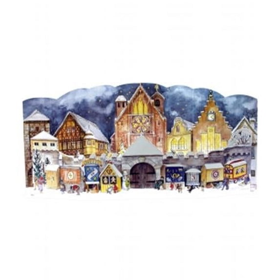 mer Advent - 3-Dimensional Village Scene Replica of 1947 Design