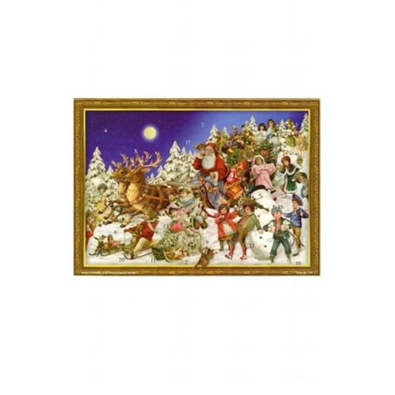 mer Advent - Santa and Sleigh