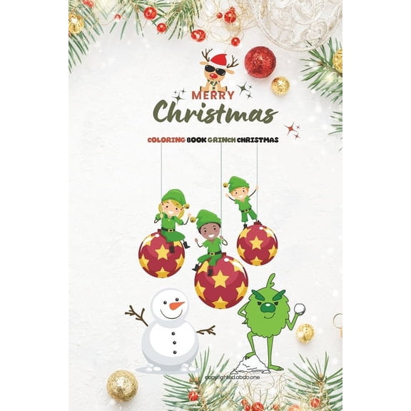 merry christmas: coloring book grinch, (Paperback)