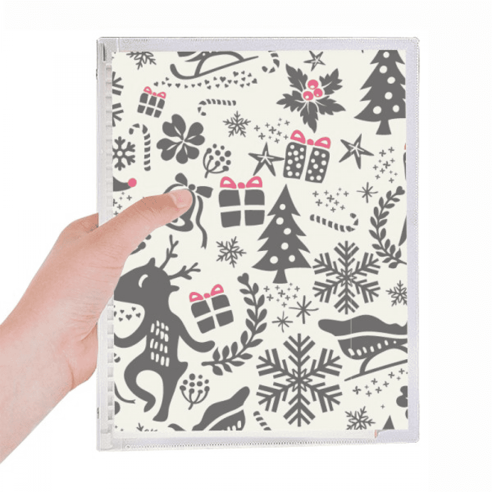 merry mas snow festival notebook loose diary refillable journal statiry