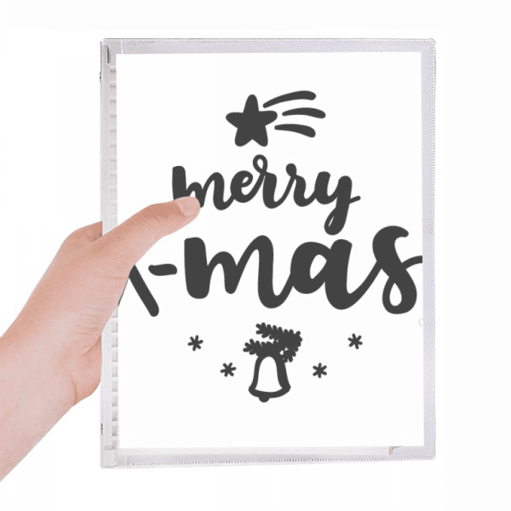 merry x-mas mas quote notebook loose diary refillable journal statiry