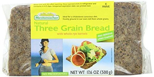 Mestemacher Bread Three Grain 17 6 Ounce Pack of 6