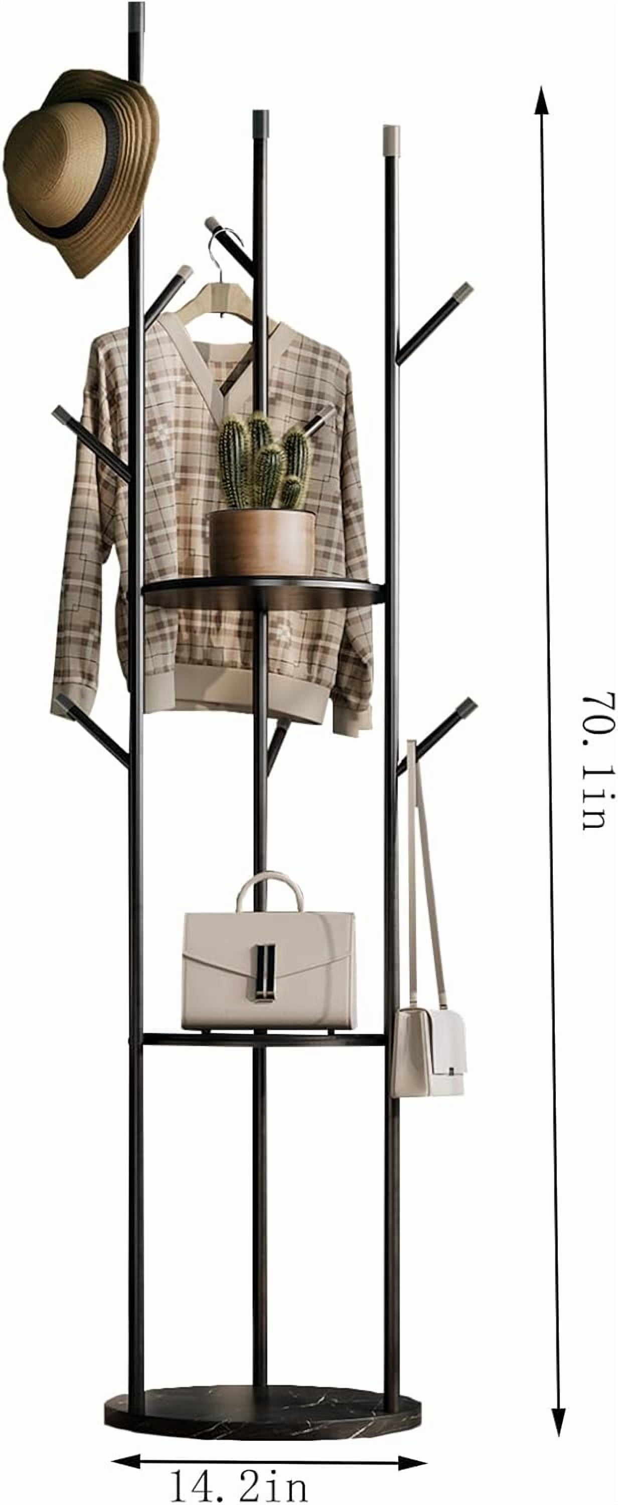 Metal Coat R Rack metal Coat Rack whit Marble base,heavy duty coat hanger Stand ...