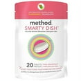 thumbnail image 1 of method Smarty Dish Dishwasher Detergent, Pink Grapefruit, 20 ct, 1 of 6