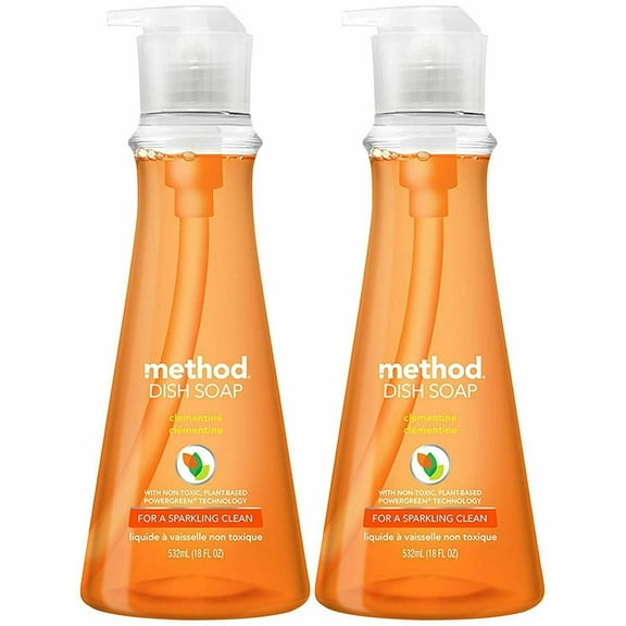 method Sparkling Liquid Dish Soap, 18 Fluid Ounce, 2 Count