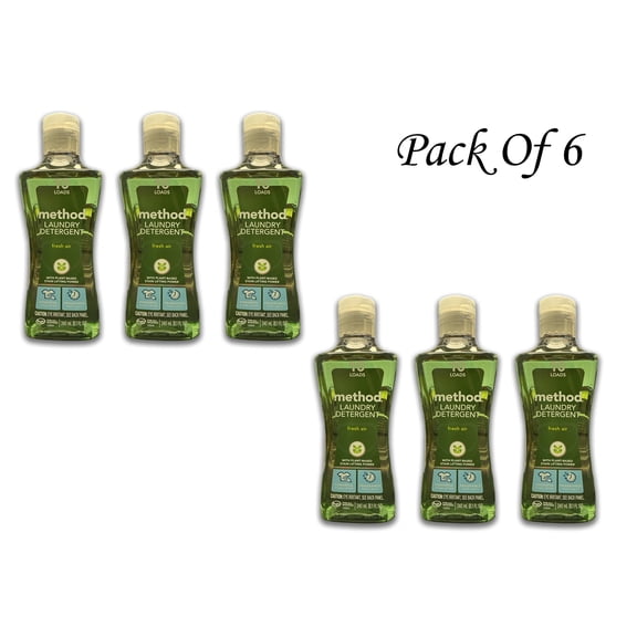 method fresh air laundry detergent 8.1 fl oz (Pack Of 6) 60 Total Loads