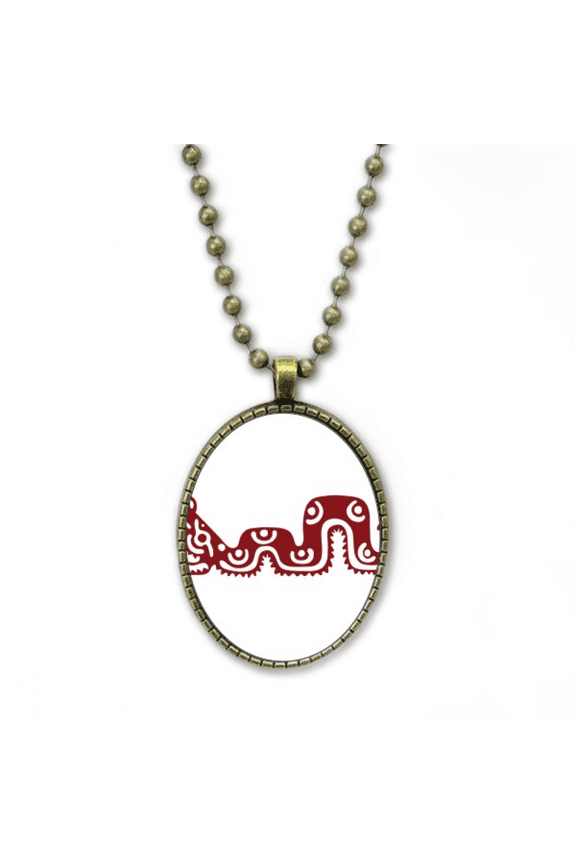 mexico totems mexican snake ancient civilization necklace vintage chain bead pendant jewelry collection