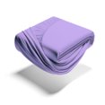 thumbnail image 1 of Mezzati Brushed Microfiber Fitted Sheet - Ultra Soft and Lightweight for Ultimate Sleep Comfort, Wrinkle Free and Color Fade Resistant (Lilac, Queen), 1 of 5