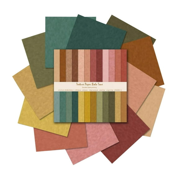 mfkdald Album Scrapbook Handbook Card Background Paper 12 Inch Double Pattern Paper